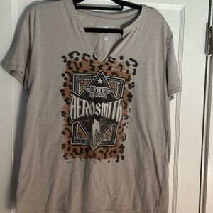 Aerosmith Graphic Women's Gray T-Shirt